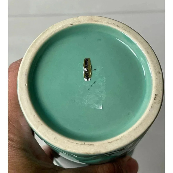 Malibu Ceramic Tiki Tropical Shot Glass Souvenir Green - Picture 7 of 8